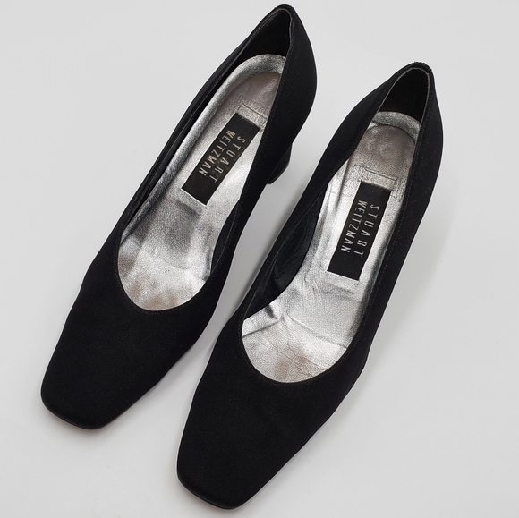 Stuart Weitzman Black Fabric Pumps - Picture 3 of 15